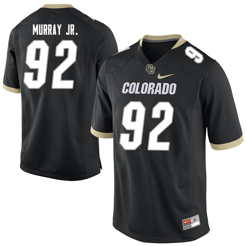 Men #92 Lloyd Murray Jr. Colorado Buffaloes College Football Jerseys Sale-Black - Click Image to Close